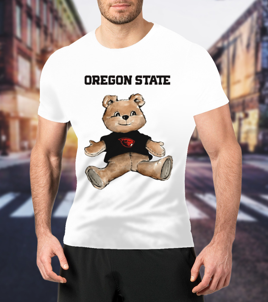 Oregon State Beavers Teddy Bear With Team T-Shirt
