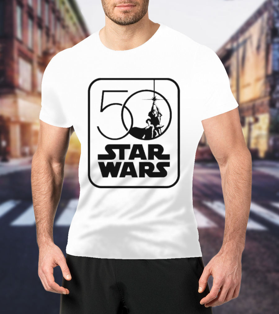 Star Wars 50th Anniversary Celebration Los Angeles 2027 Iconic Yoda And Lightsaber T-Shirt
