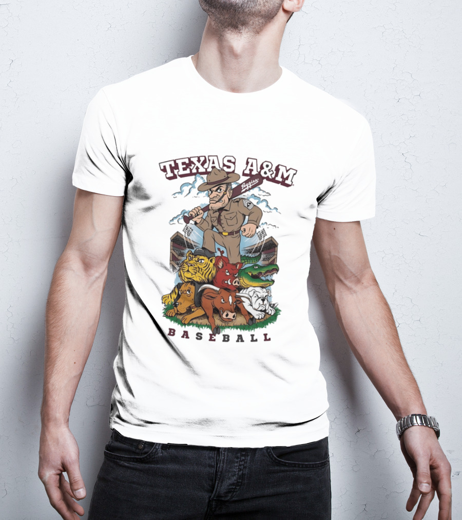 Texas A&M Sarge Baseball Rivalry Mascots T-Shirt