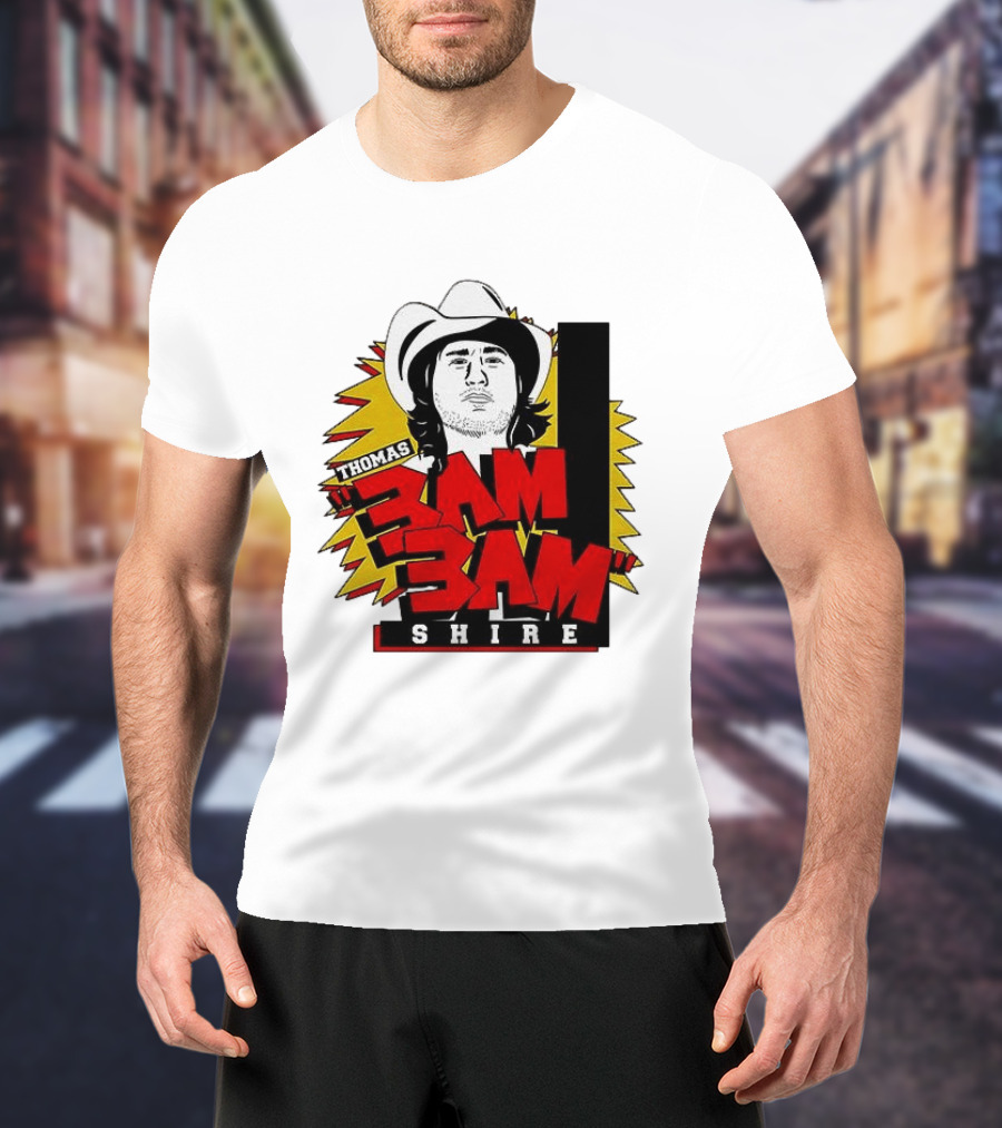 Thomas Shire 3AM 3AM Cowboy Hat Portrait Burst T-Shirt