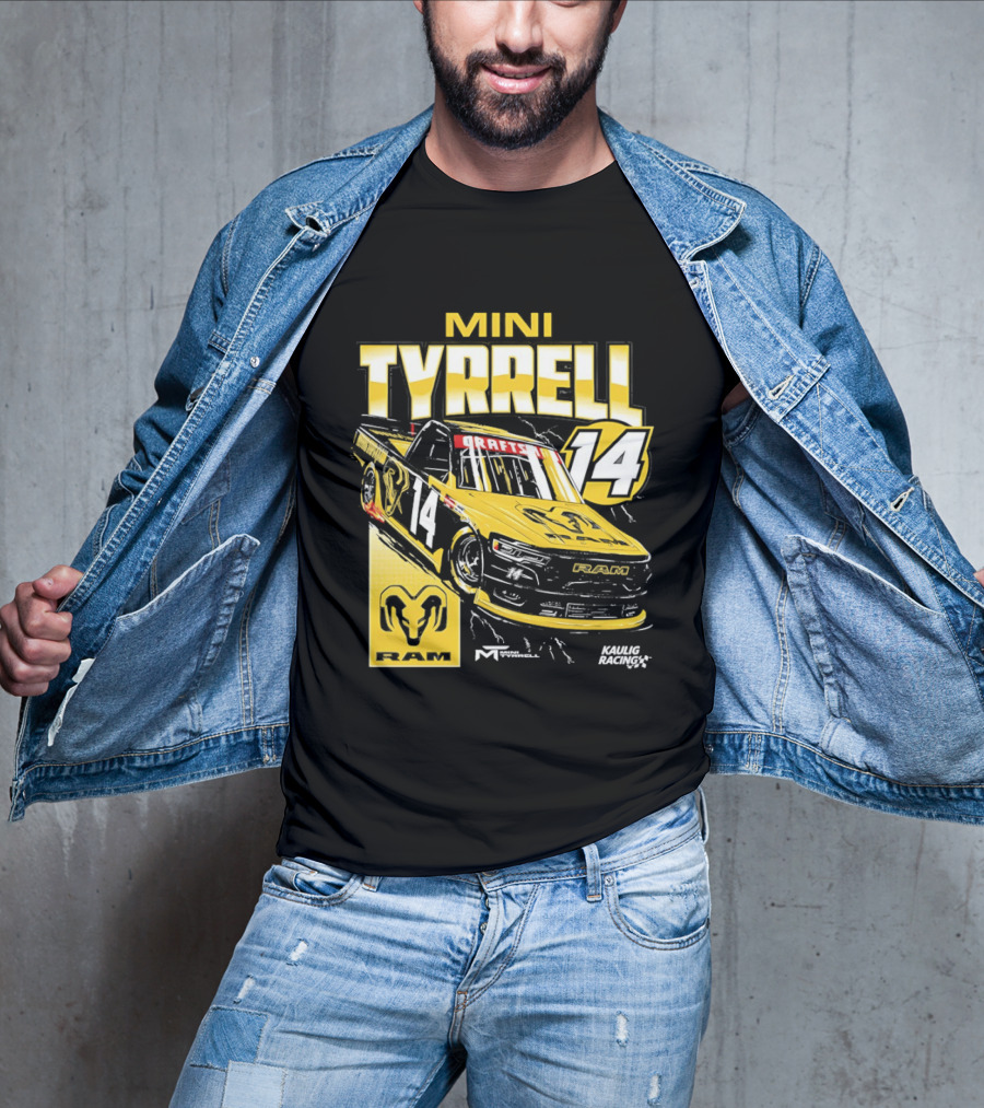 Mini Tyrell Kaulig Racing Ram NASCAR Craftsman 14 Car T-Shirt