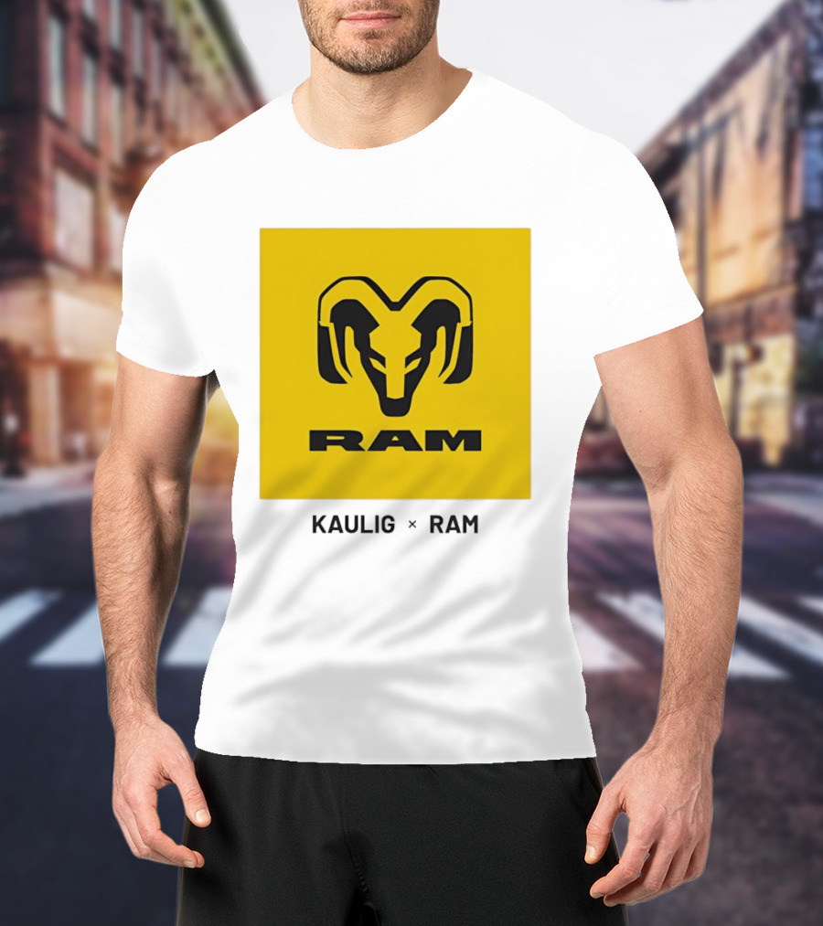 KAULIG X RAM Bold Yellow Icon Collaboration T-Shirt