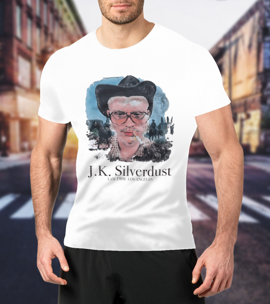 JK Silverdust Cowboy Los Angeles Vintage Style Smoking T-Shirt