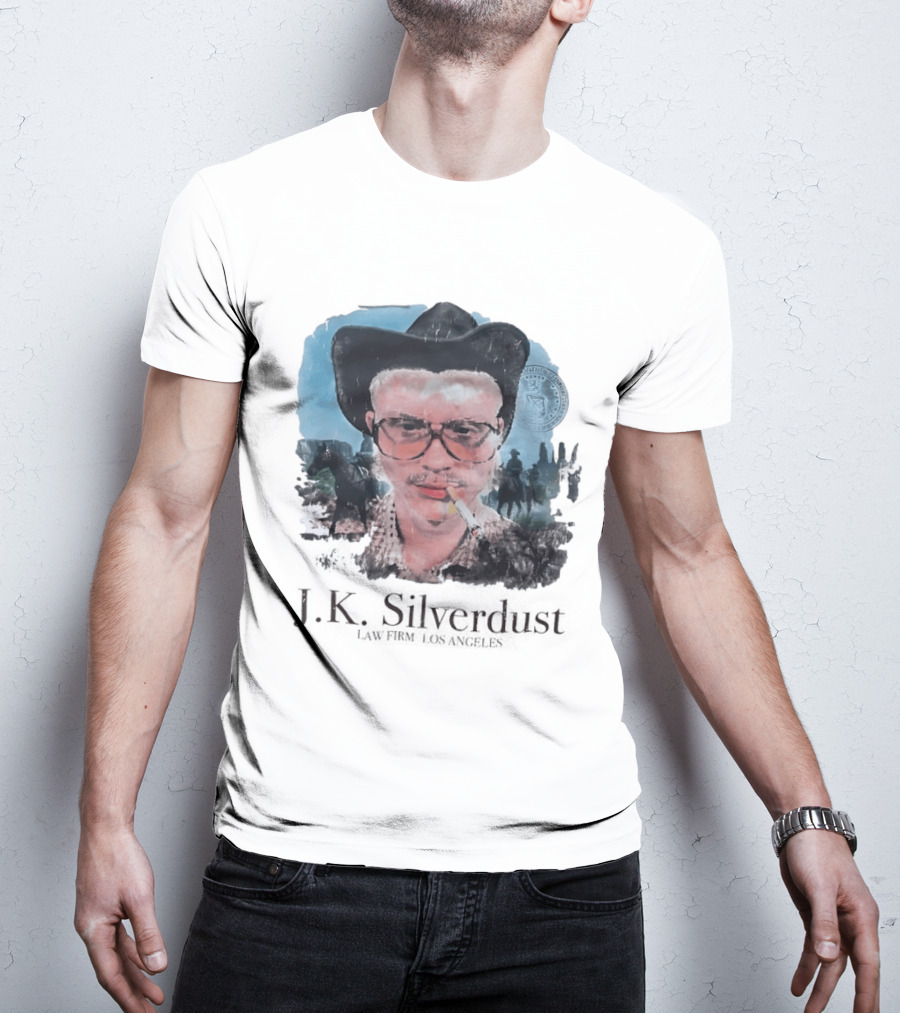 JK Silverdust Cowboy Los Angeles Vintage Style Smoking T-Shirt