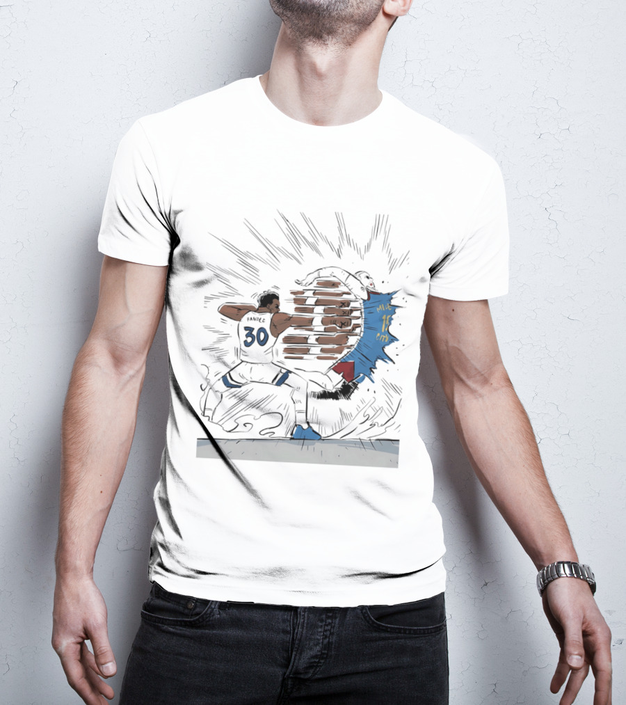 Randle Timberwolves Vs Jokic Nuggets Comic Style Slam Dunk Action T-Shirt