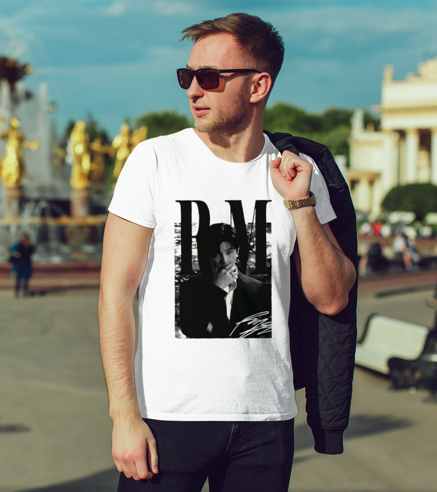 RM Namjoon BTS Arirang World Tour 2026 Signature Black And White T-Shirt