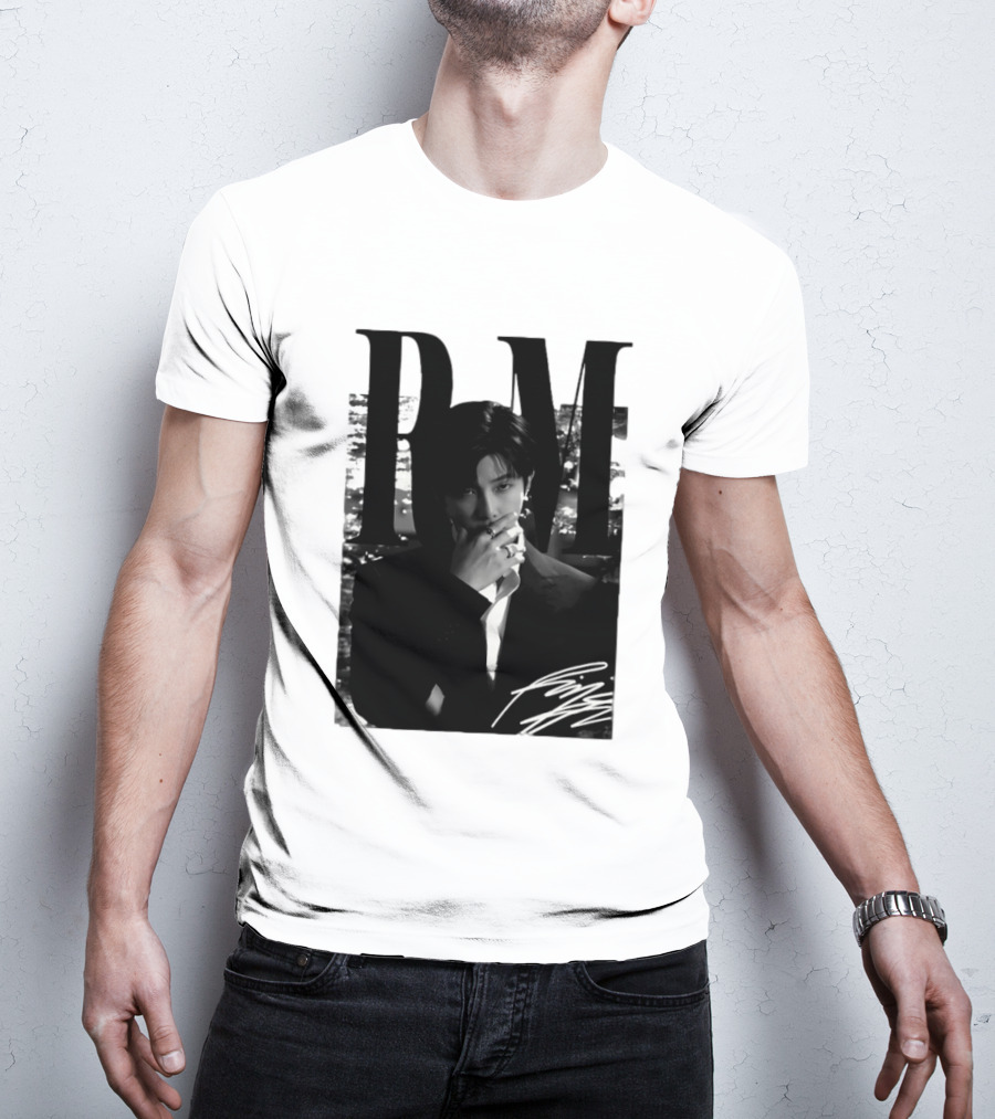 RM Namjoon BTS Arirang World Tour 2026 Signature Black And White T-Shirt