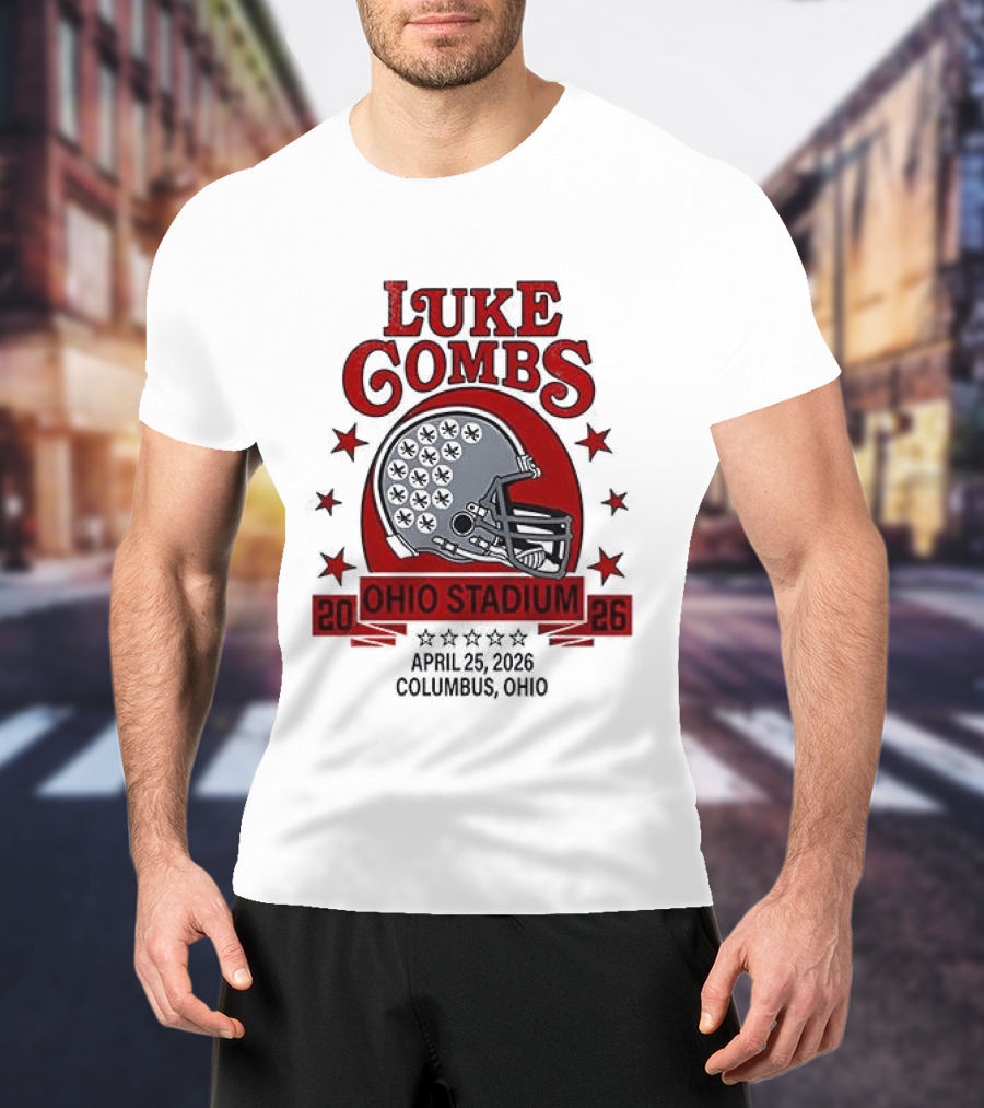 Luke Combs Ohio Stadium 2026 My Kinda Saturday Night Tour Buckeyes She Got The Best Of Me T-Shirt