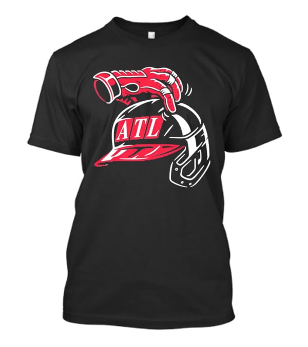 ATL Braves Helmet Head Scratch T-Shirt