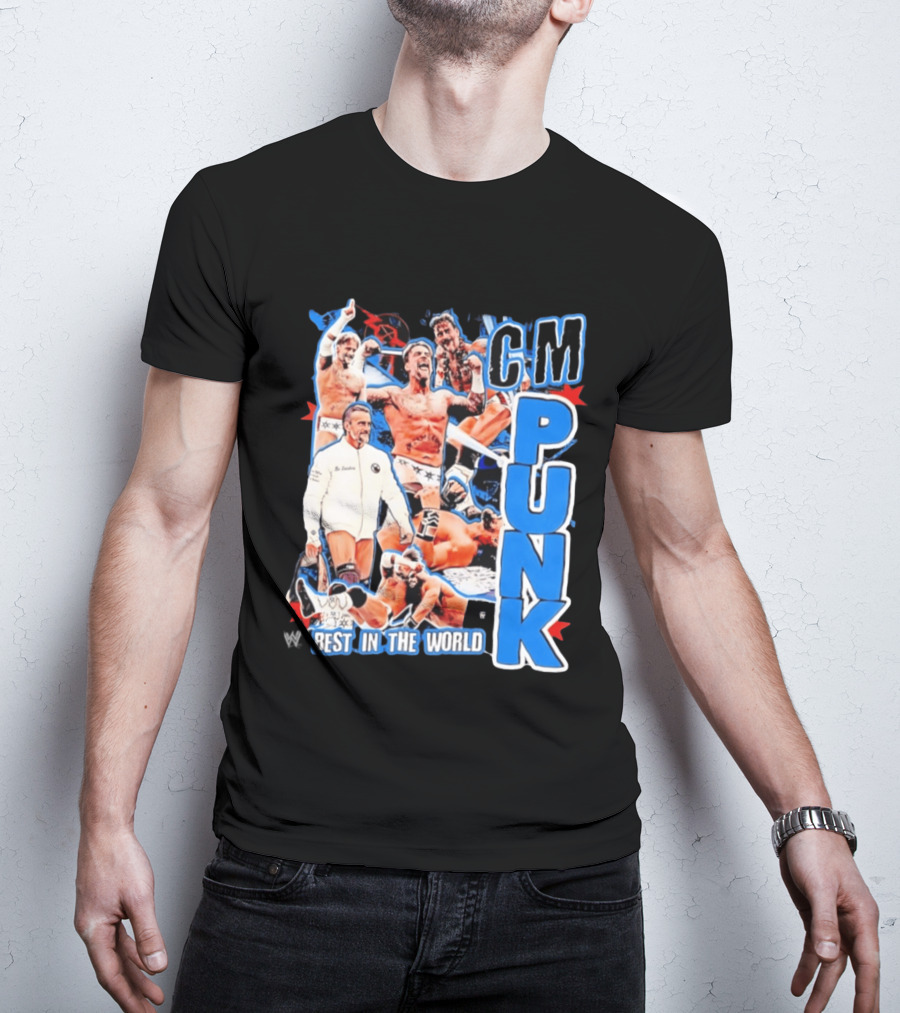 CM Punk Best In The World Pro Wrestling Collage CM Punk T-Shirt