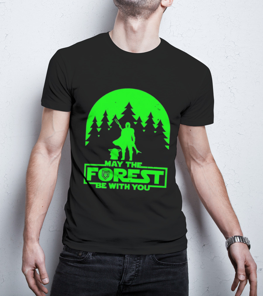 May The Forest Be With You Star Wars Trees And Characters T-Shirt
