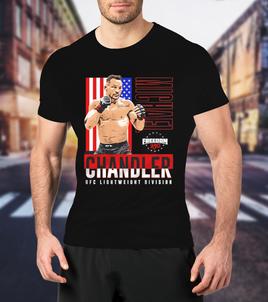 Michael Chandler UFC 250 Blessed American Flag T-Shirt