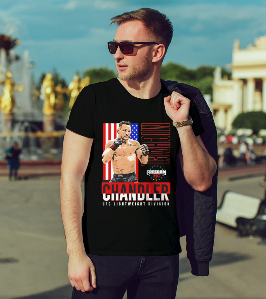 Michael Chandler UFC 250 Blessed American Flag T-Shirt