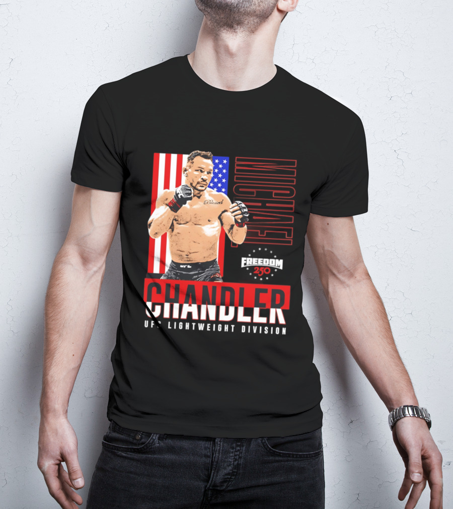 Michael Chandler UFC 250 Blessed American Flag T-Shirt