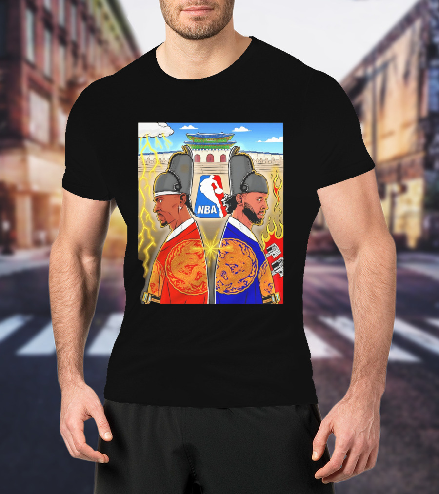 Shai Gilgeous Alexander Cade Cunningham 2026 NBA Korea Dragons Gyeongbokgung Palace T-Shirt