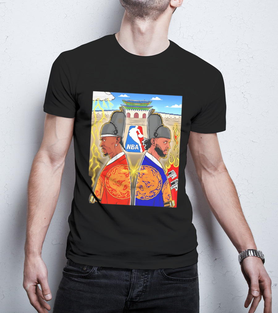 Shai Gilgeous Alexander Cade Cunningham 2026 NBA Korea Dragons Gyeongbokgung Palace T-Shirt