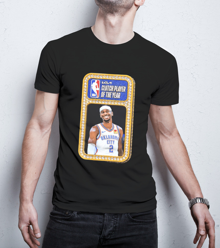 Shai Gilgeous Alexander Oklahoma City KIA NBA Clutch Player Of The Year T-Shirt
