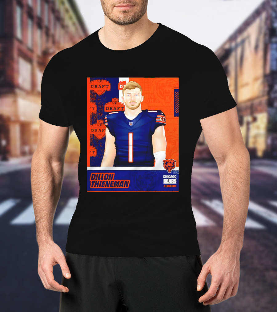 NFL 2026 Draft Chicago Bears Dillon Thieneman Oregon T-Shirt