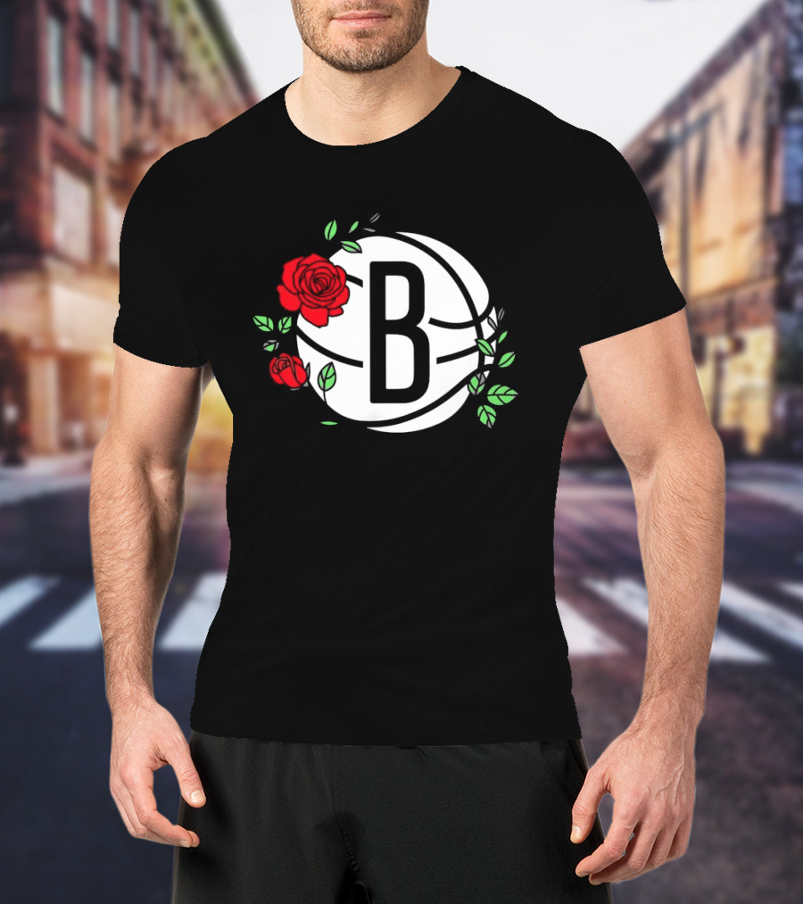 Brooklyn Nets B Roses Sant Jordi's Day Coach Fernández T-Shirt