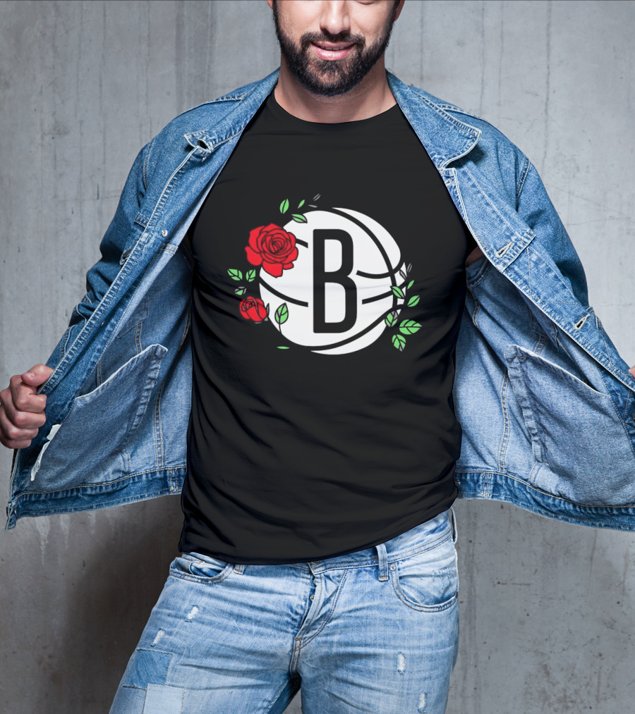 Brooklyn Nets B Roses Sant Jordi's Day Coach Fernández T-Shirt