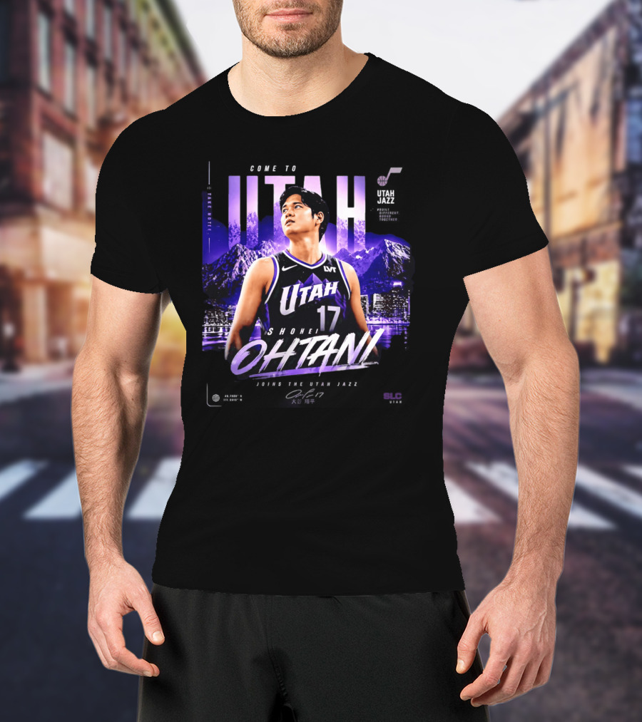 Welcome To Utah Jazz Shohei Ohtani Take Note Bound Together T-Shirt