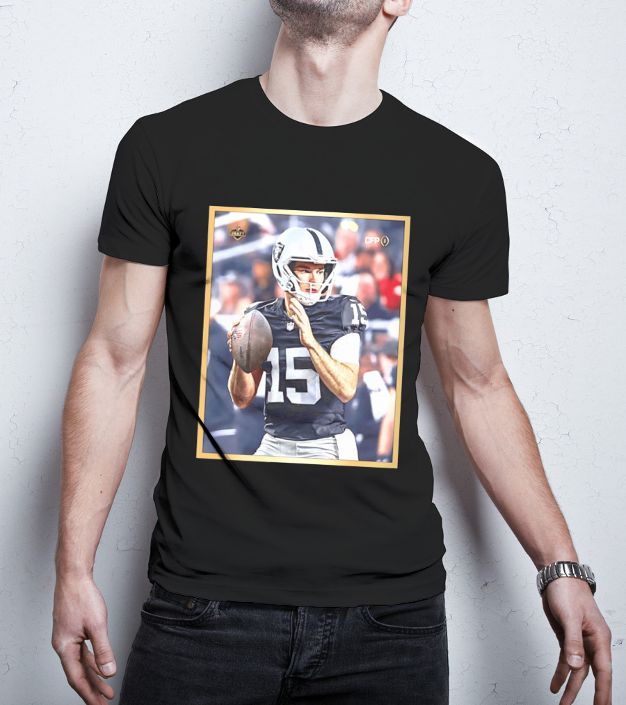 Fernando Mendoza 15 Las Vegas Raiders CFP Draft 2026 T-Shirt