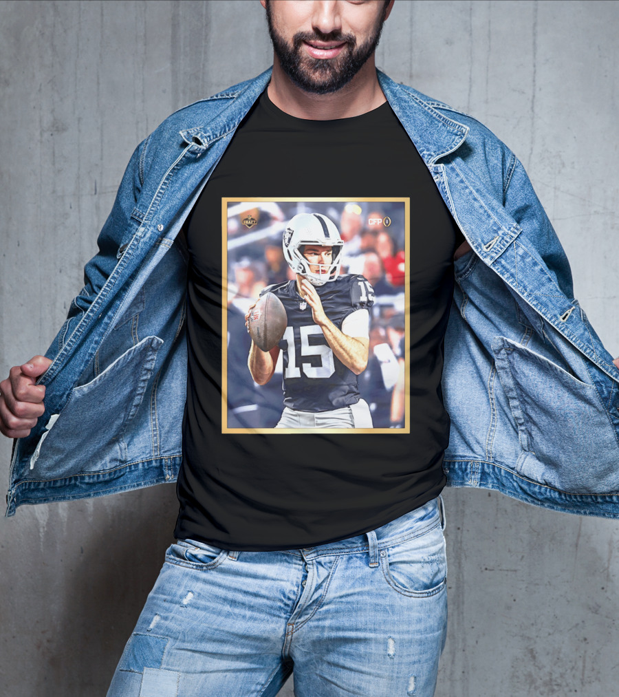 Fernando Mendoza 15 Las Vegas Raiders CFP Draft 2026 T-Shirt