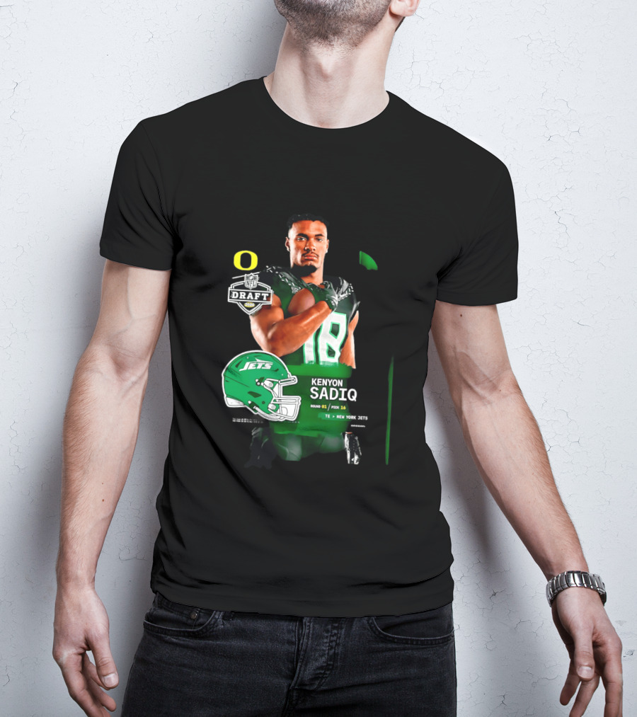 Kenyon Sadiq 2026 NFL Draft Round 1 Pick 16 New York Jets T-Shirt