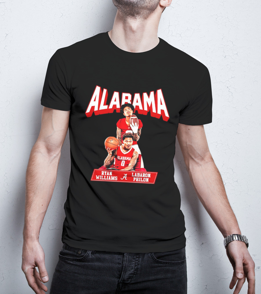 Alabama Crimson Tide Ryan Williams Labaron Philon Basketball Football T-Shirt