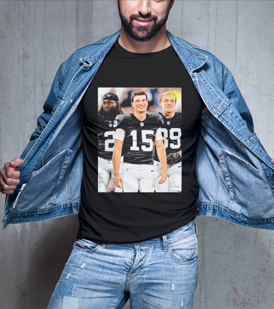 Las Vegas Raiders Kirk Cousins Fernando Mendoza Ashton Jeanty Gridiron T-Shirt