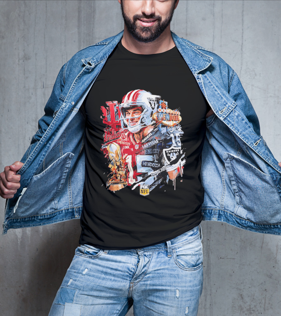 Las Vegas Raiders Welcome Fernando Mendoza Indiana Hoosiers NFL Raiders Football T-Shirt