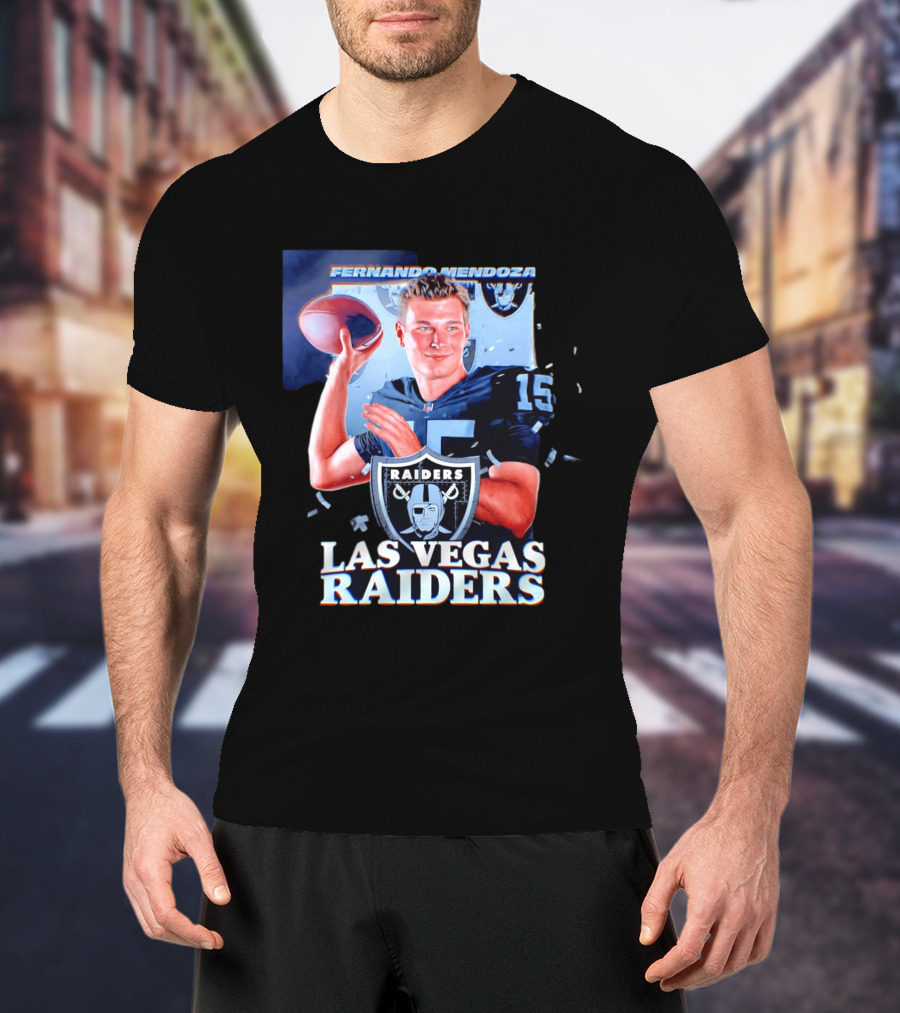 Fernando Mendoza Las Vegas Raiders Quarterback NFL Draft T-Shirt