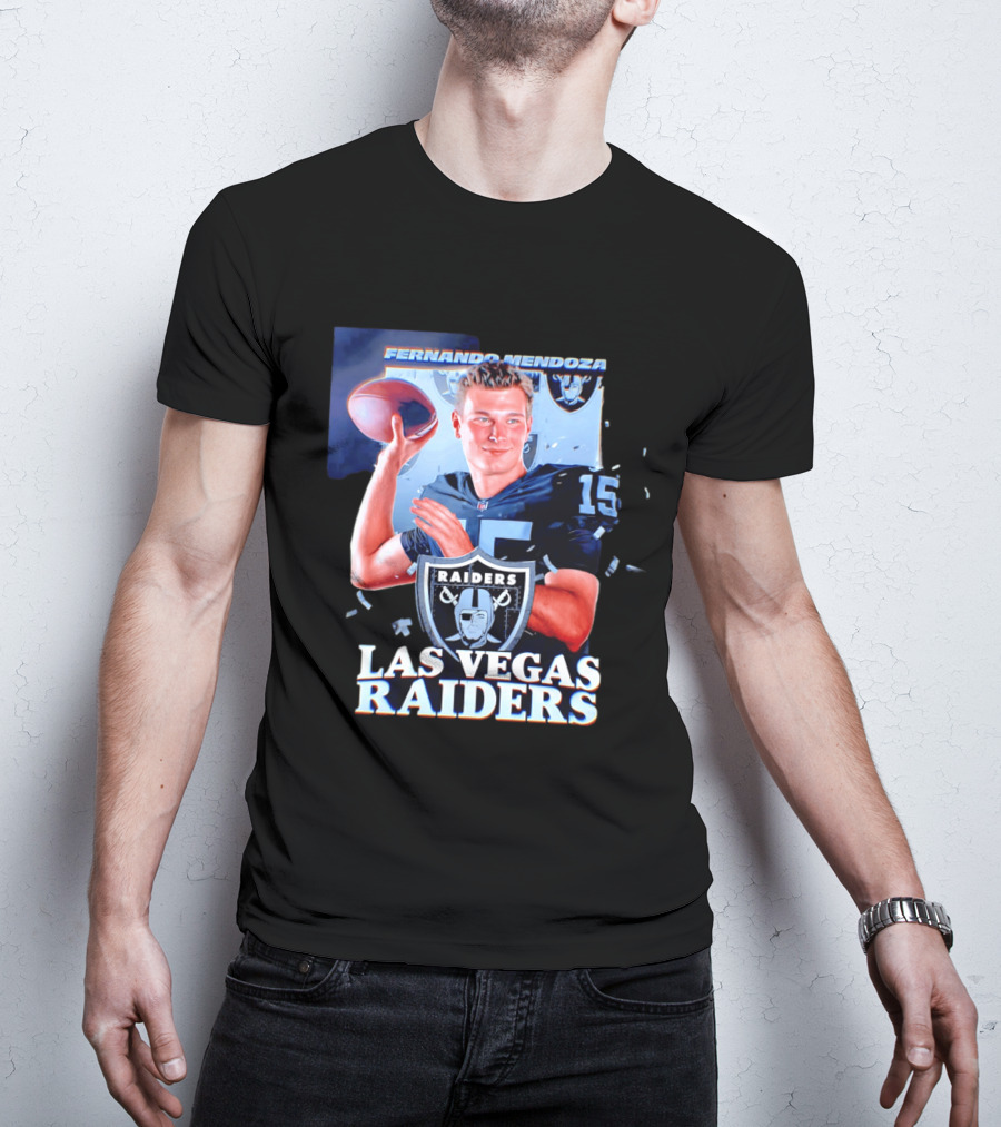 Fernando Mendoza Las Vegas Raiders Quarterback NFL Draft T-Shirt