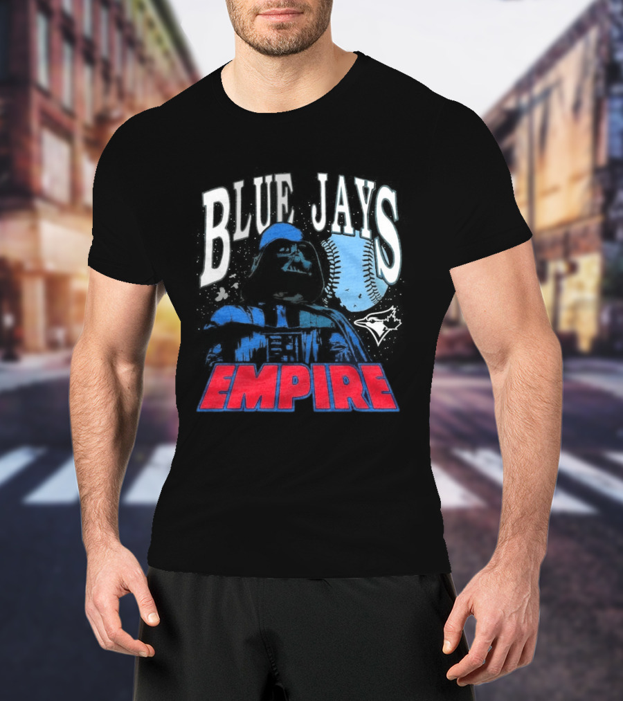 Star Wars MLB Crossover Blue Jays Empire Collaboration T-Shirt