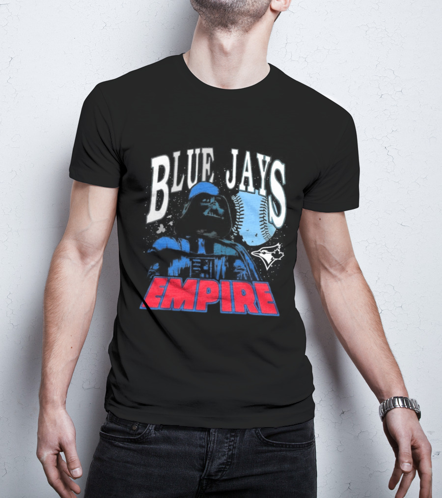 Star Wars MLB Crossover Blue Jays Empire Collaboration T-Shirt