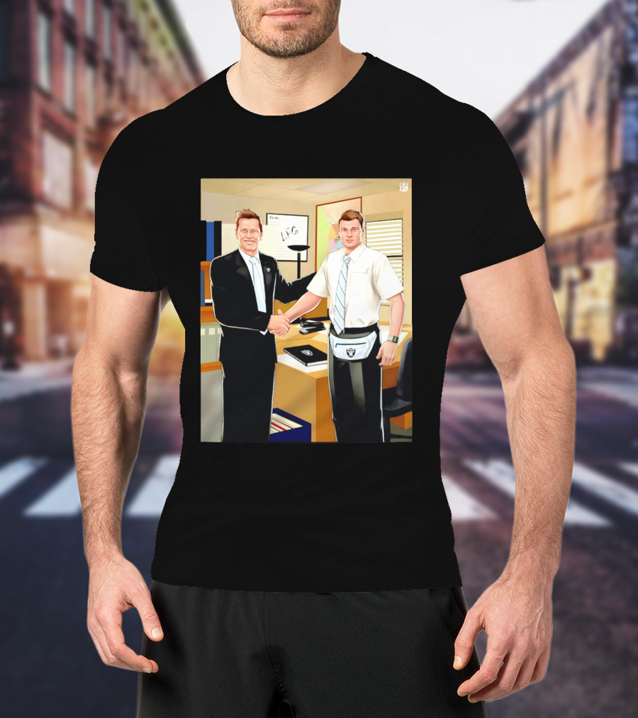 Fernando Mendoza Tom Brady Handshake NFL LFG Las Vegas Raiders T-Shirt