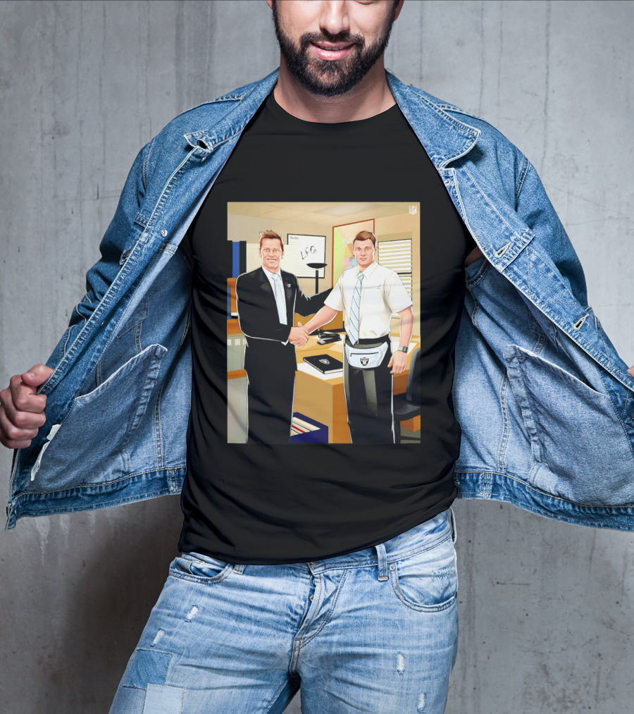 Fernando Mendoza Tom Brady Handshake NFL LFG Las Vegas Raiders T-Shirt