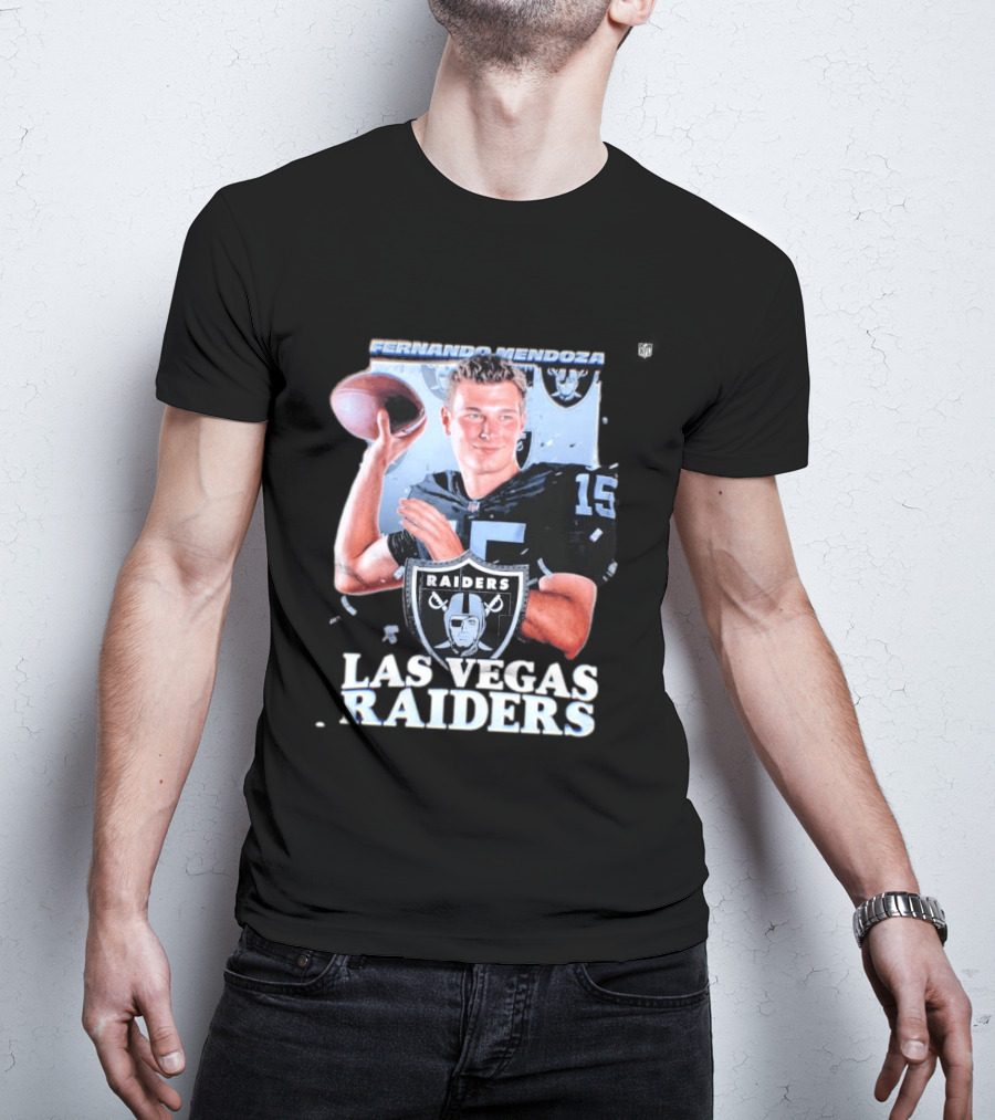 Fernando Mendoza Las Vegas Raiders Quarterback 2026 Mock Draft Prospect T-Shirt