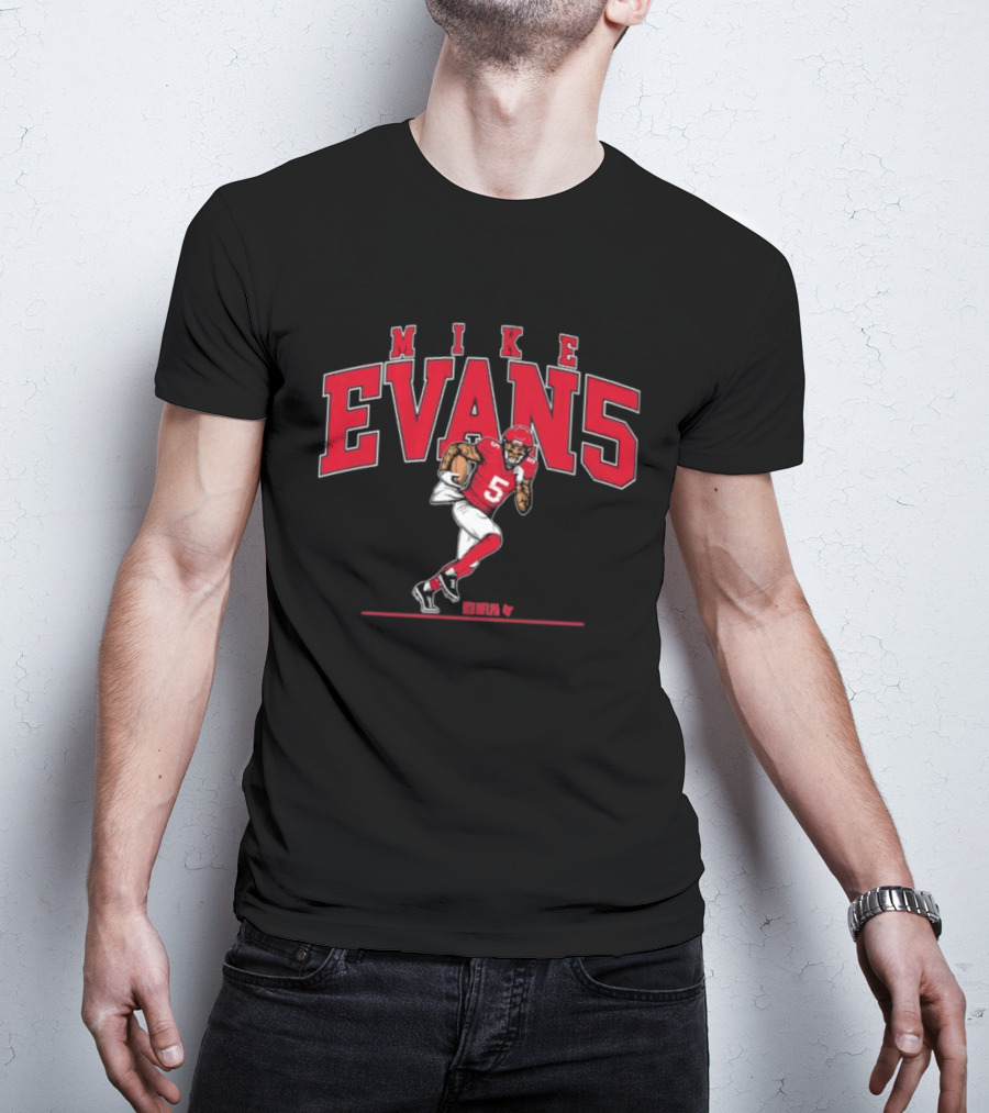 MIKE EVANS EVAN5 Football Red Jersey T-Shirt