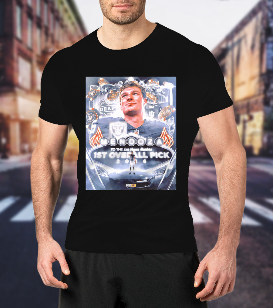 Fernando Mendoza Las Vegas Raiders 1st Overall Pick 2026 NFL Draft Fox Sports T-Shirt