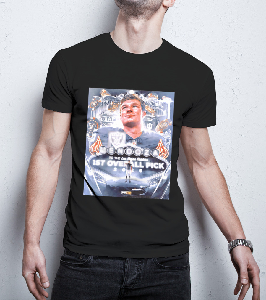 Fernando Mendoza Las Vegas Raiders 1st Overall Pick 2026 NFL Draft Fox Sports T-Shirt