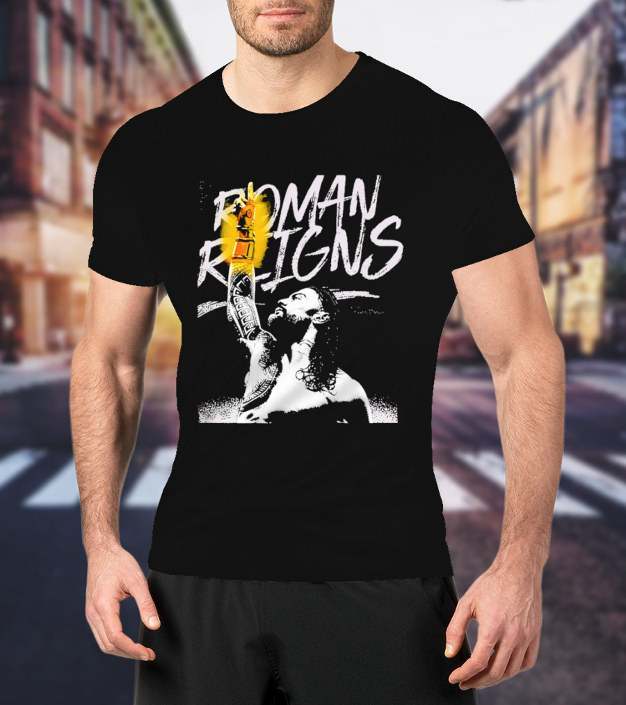 Roman Reigns WrestleMania 42 Champion 2026 Vegas Heavyweight T-Shirt