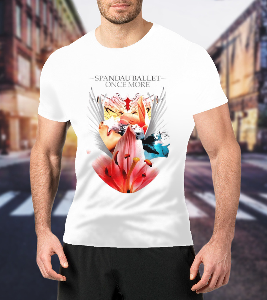 Spandau Ballet Once More Floral Abstract Wings T-Shirt