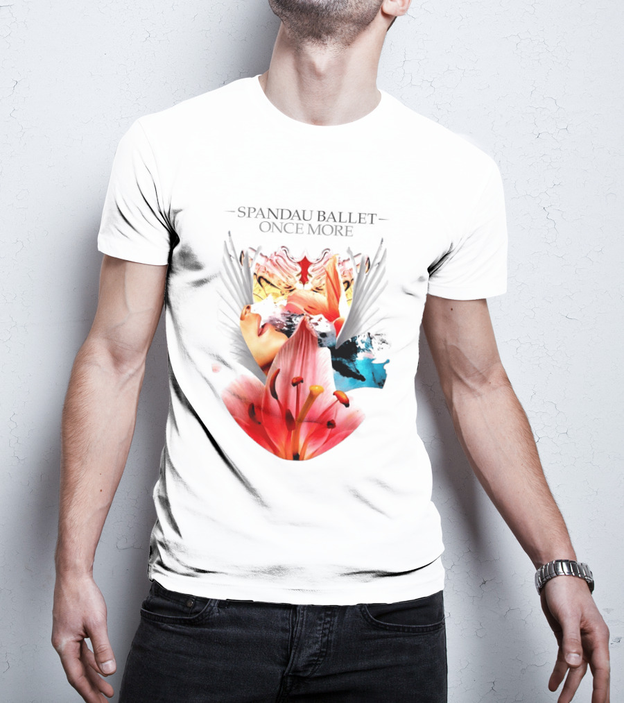 Spandau Ballet Once More Floral Abstract Wings T-Shirt