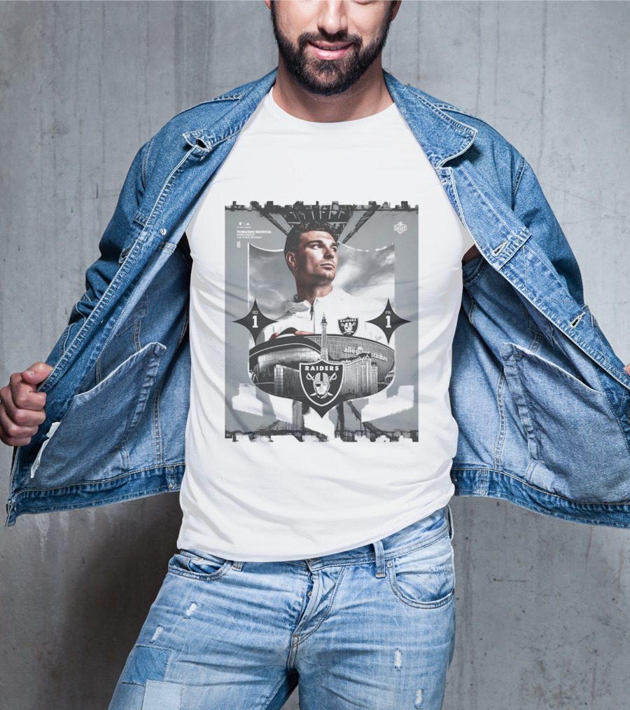 Las Vegas Raiders Quarterback Fernando Mendoza Allegiant Stadium 2026 T-Shirt