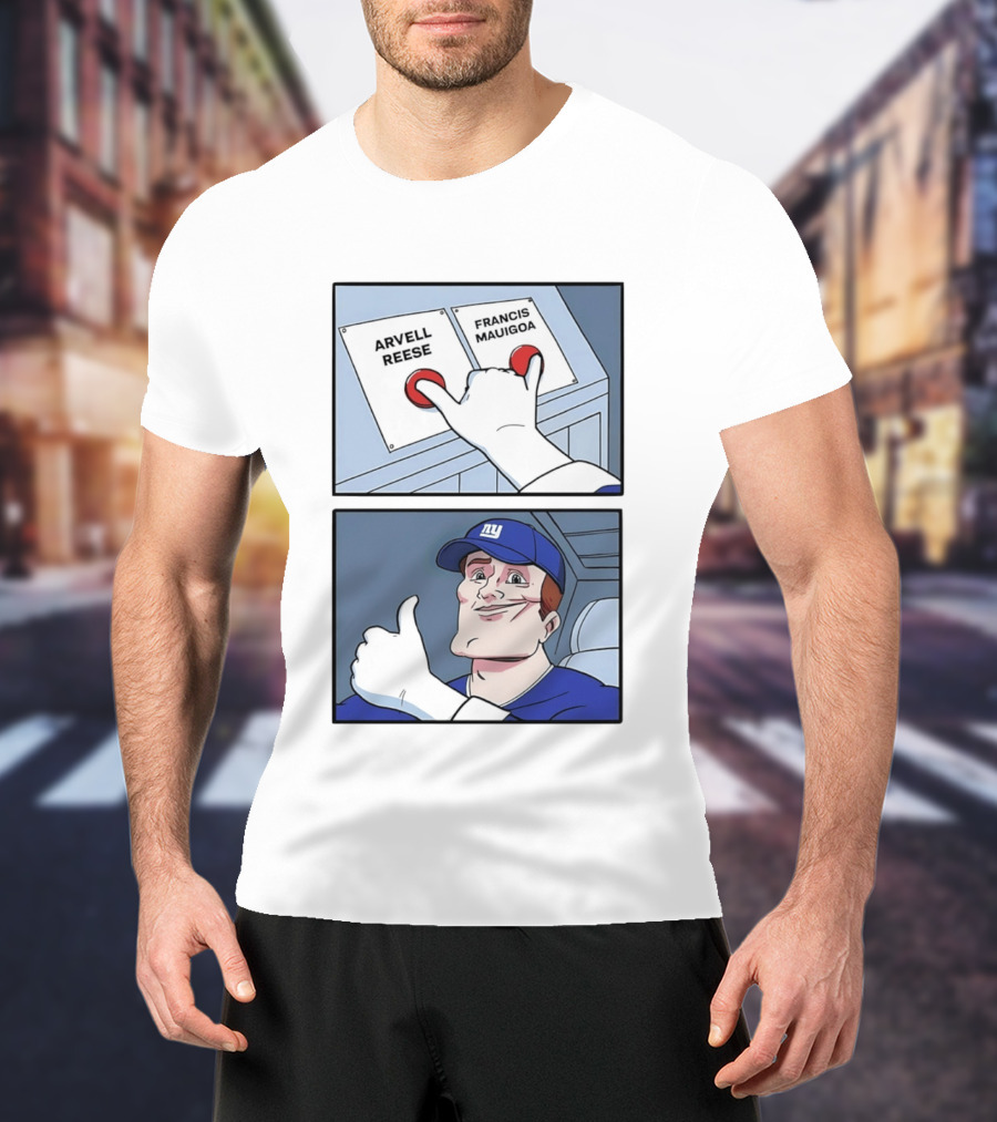 New York Giants Arvell Reese Francis Mauigoa Dual Selection Meme T-Shirt