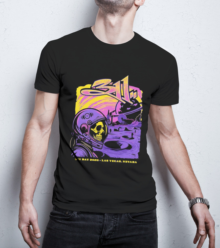 311 Astronaut Skull Event Las Vegas Nevada 2026 T-Shirt