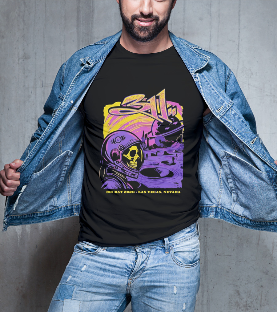 311 Astronaut Skull Event Las Vegas Nevada 2026 T-Shirt