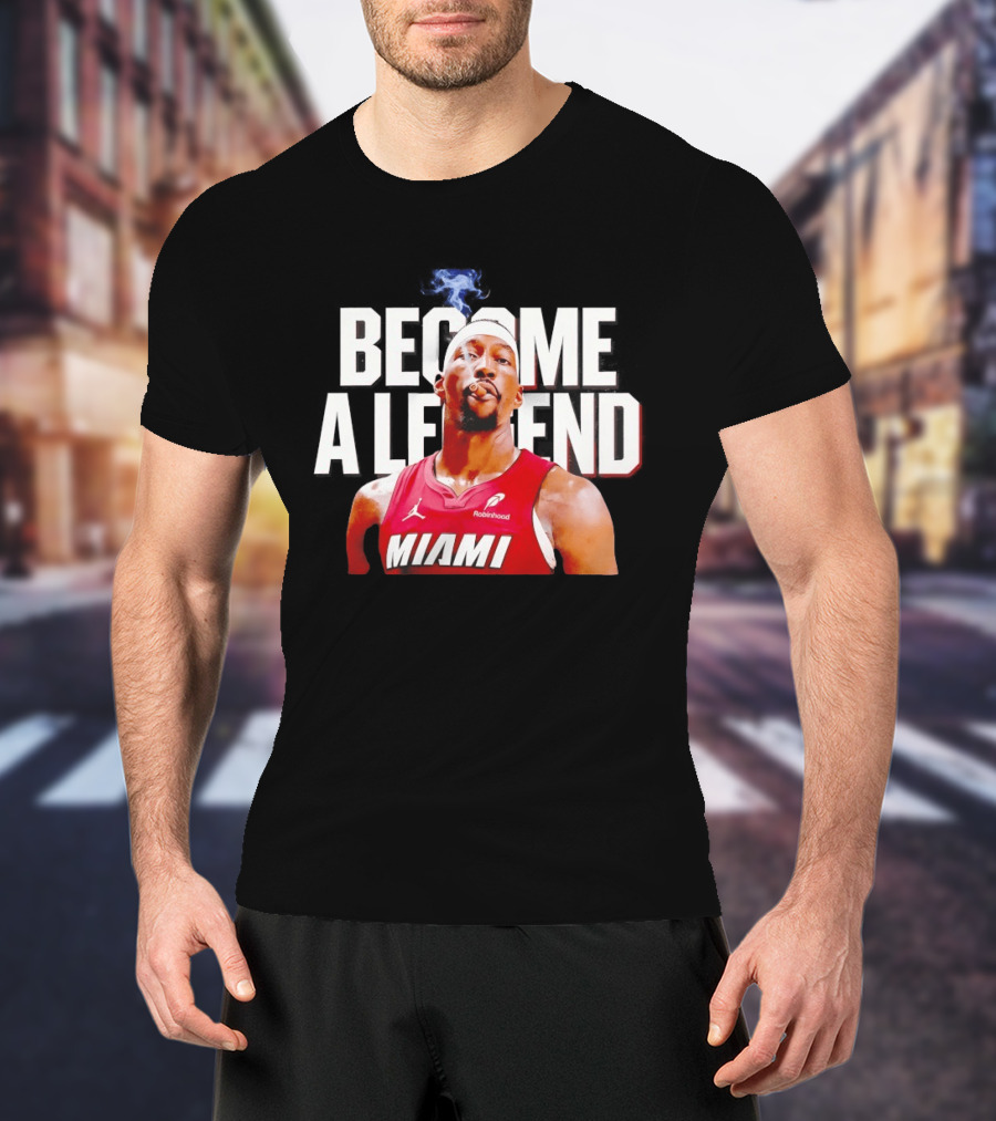 Bam Adebayo Miami Heat Become A Legend Smoking Cigar T-Shirt