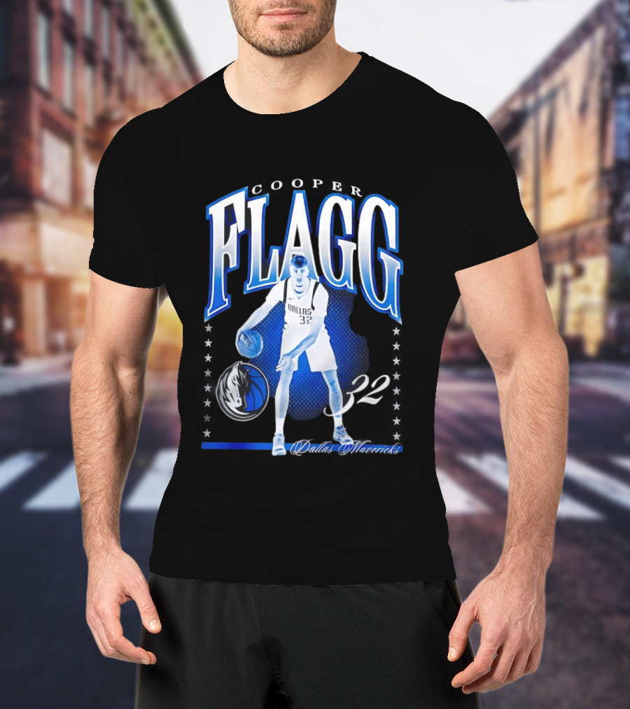 Cooper Flagg Dallas Mavericks 32 Basketball Player Hype T-Shirt